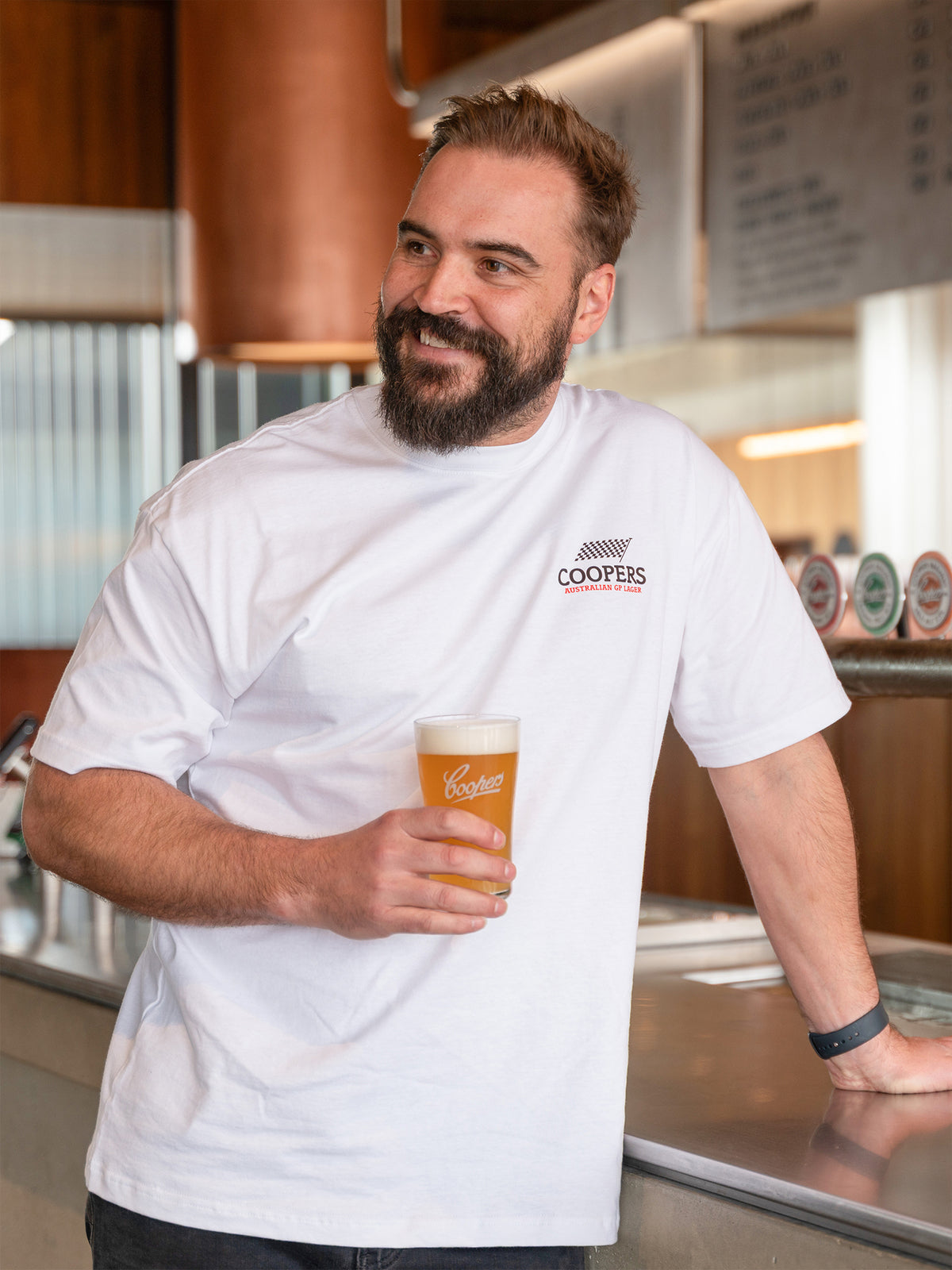 Australian GP Lager Boxy fit tee